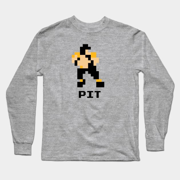 8-Bit Quarterback - Pittsburgh Long Sleeve T-Shirt by The Pixel League